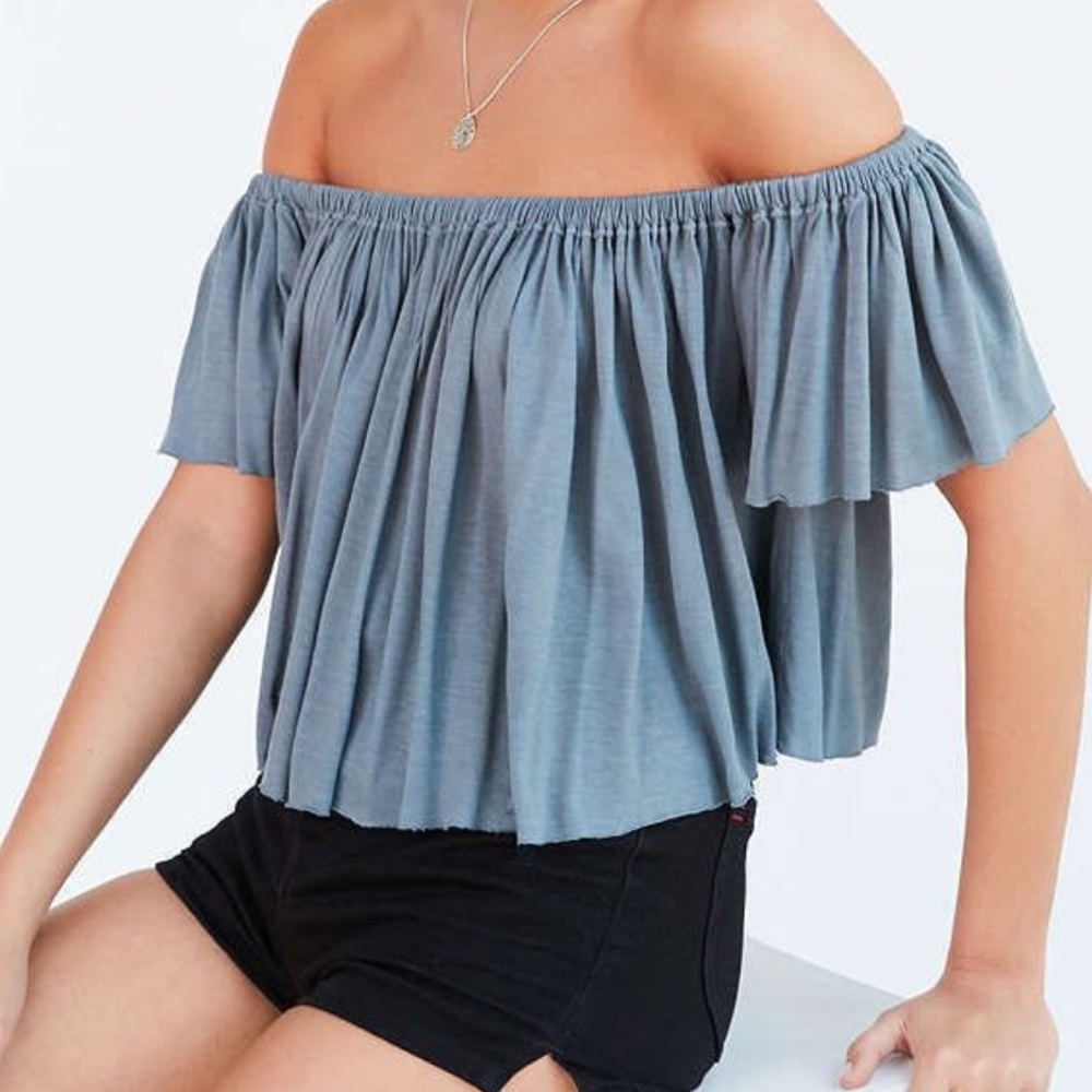 Urban outfitters truly madly deeply Lola off the shoulder top